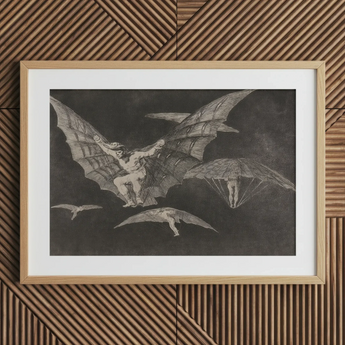 Where There’s a will Way - Francisco De Goya Art Print / Canvas Framed Print Historical Figures Goya Captures, Etched Copper, Madness