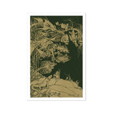 They’d such Very Odd Heads and Tails - Arthur Rackham Art Print / Canvas Intricate Two-tone Illustration Mythical Creatures Natural Forms
