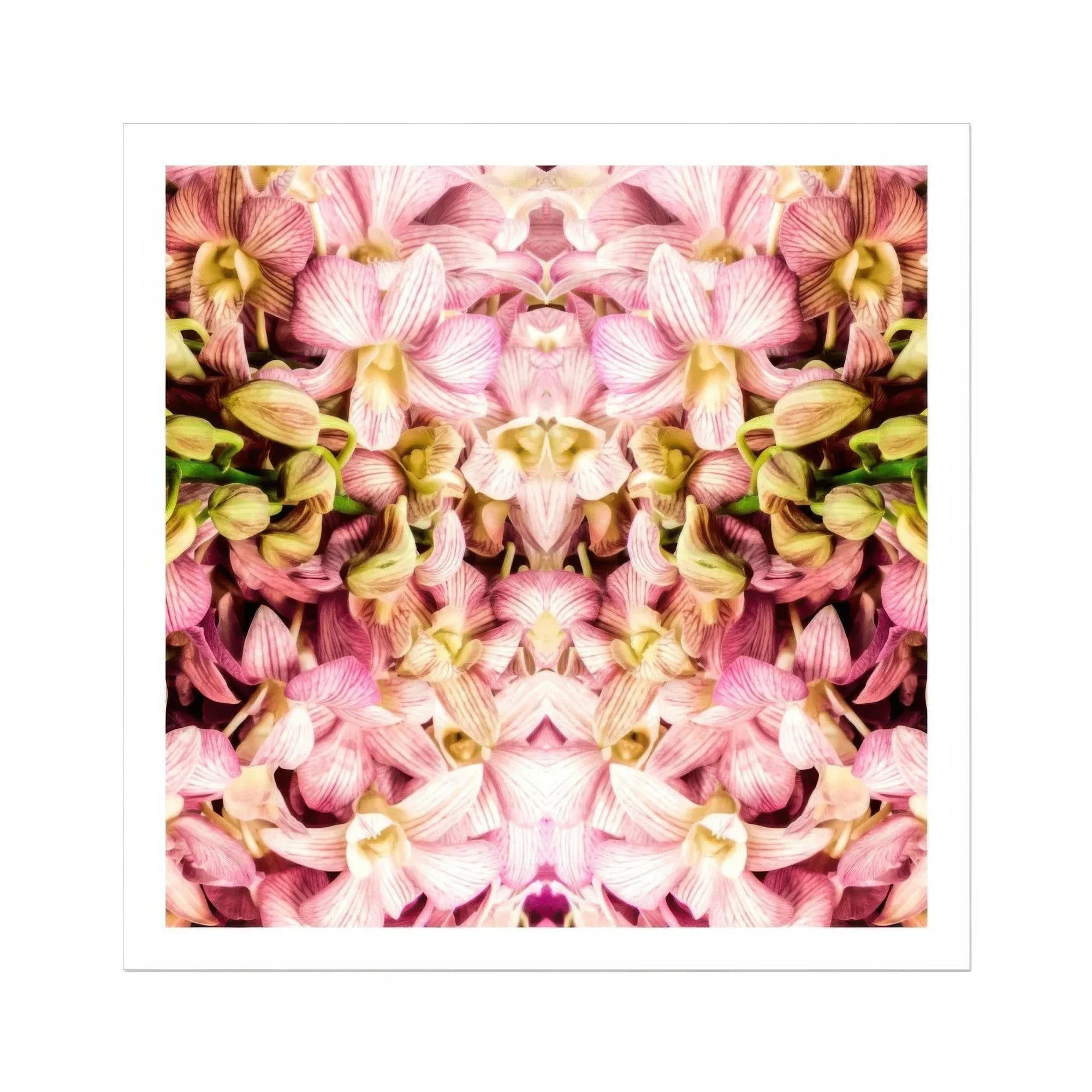 Think Pink - Kaleidoscopic Orchid Art Print Posters Prints & Visual Artwork