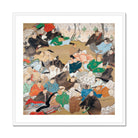 Thirty Six Poetic Immortals Ikeda Koson Art Print, Crowd People Traditional Clothing