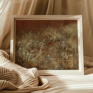 Thistles - John Singer Sargent En Plein Air Art Print, Framed Artwork Delicate Wildflowers Grasses Muted Tones