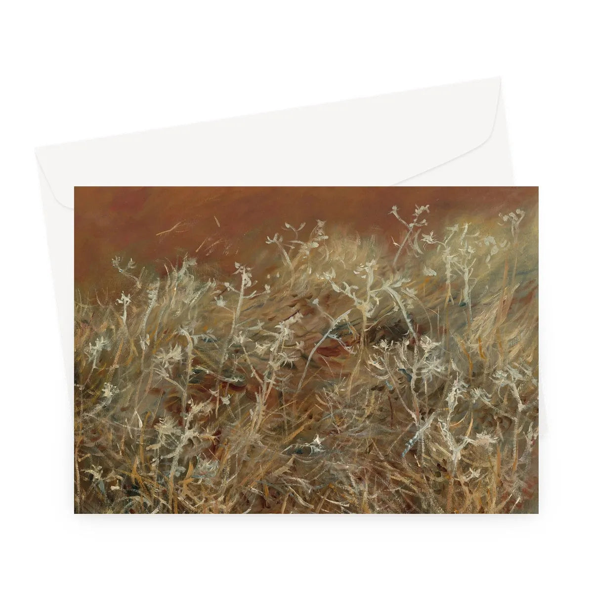 Thistles By John Singer Sargent Greeting Card - A5 Landscape / 1 Card - Notebooks & Notepads - Aesthetic Art