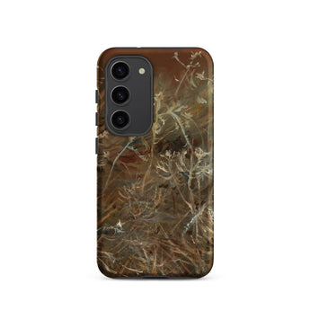 Thistles - John Singer Sargent Samsung Case, Galaxy S23 / Matte, Smartphone Dark Brown Green Camouflage-patterned Case
