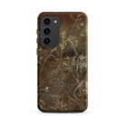 Thistles John Singer Sargent Samsung Case, Galaxy S23 Plus / Matte, Smartphone Dark Brown Green Camouflage Patterned Case