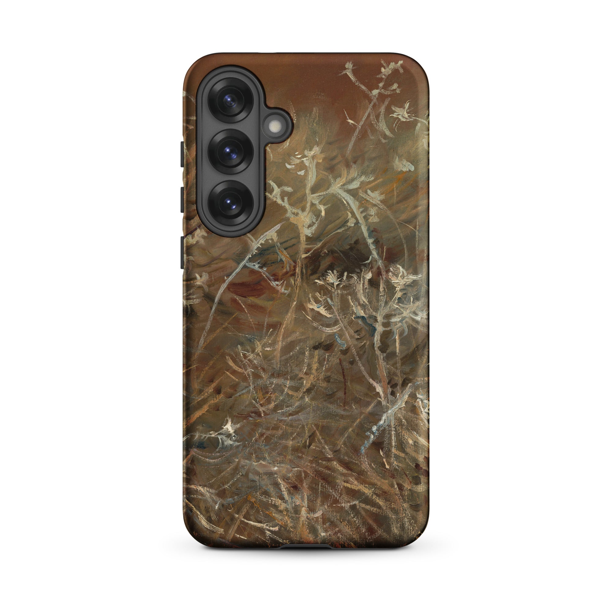 Thistles John Singer Sargent Samsung Case, Galaxy S25 Plus / Matte, Smartphone Case Abstract Earthy Toned Design Dry Foliage