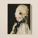 Thomasin - Tirage d’art de sorcière blanche queer / Toile, 12x16’’ / 31x41cm / Cadre naturel, Posters Prints & Visual Artwork, Toby Leon