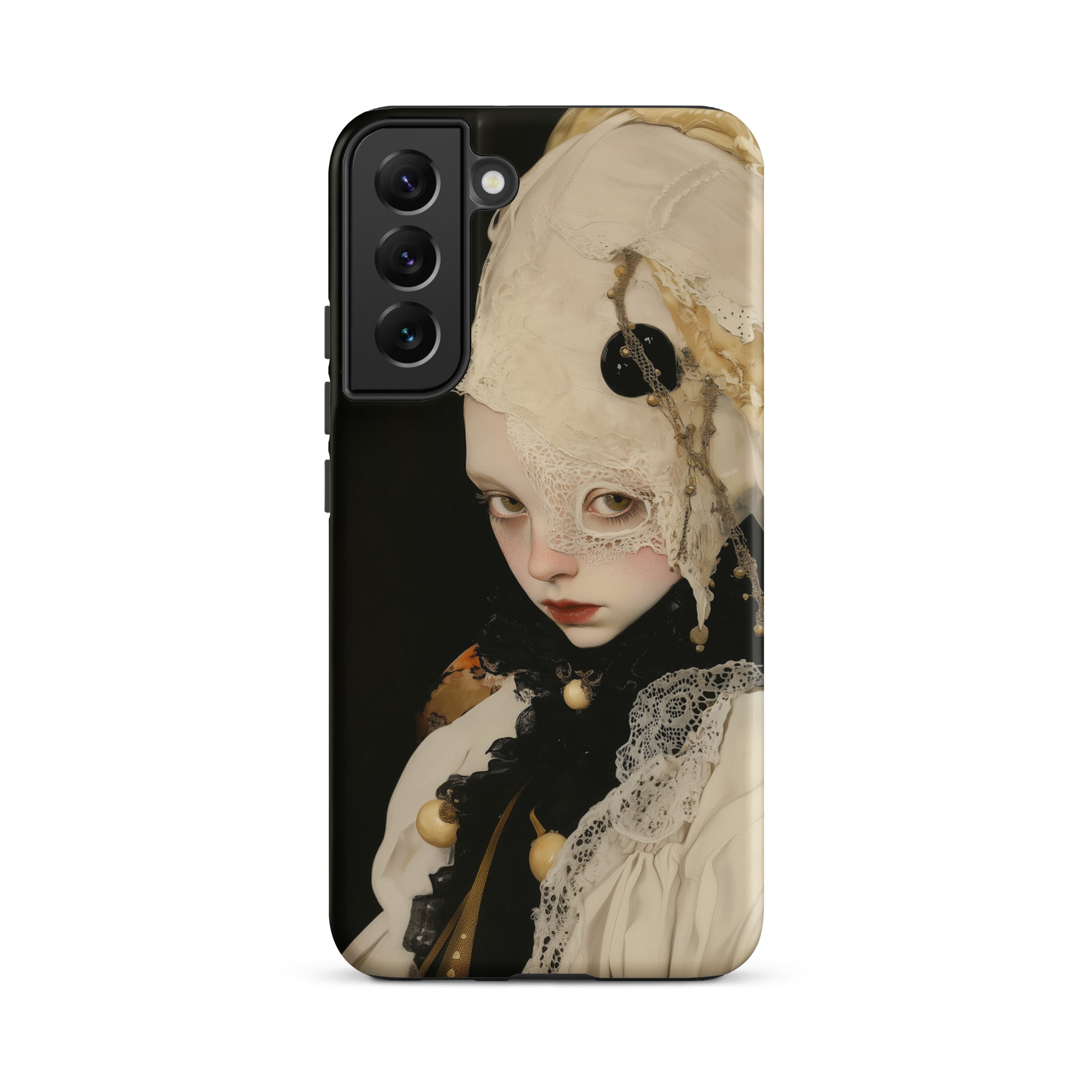 Thomasin Queer White Witch Samsung Case, Galaxy S22 Plus / Matte, Smartphone Case Whimsical Portrait Design