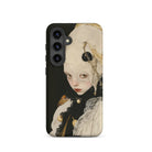 Thomasin Queer White Witch Samsung Case, Galaxy S24 / Matte, Smartphone Case Whimsical Doll Like Portrait