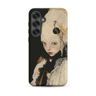 Thomasin Queer White Witch Samsung Case, Galaxy S25 Plus / Matte, Smartphone Surrealist Art Case Pale Figure White Black