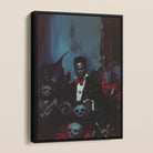 Thorne - Gay Black Dracula Art Framed Canvas, Framed Dark Fantasy Art
