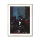Thorne - Gay Black Dracula Art Print, Framed Spooky Photograph Figure Tuxedo Surrounded Skulls