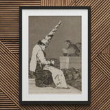Those Specks of Dust - Francisco De Goya Art Print / Canvas Framed Dissects, Decayed Theater, Superstition Replacing Compassion Prints