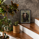 Three d Gay Interracial Threesome Art Print, Framed Painting Three Men Swamp