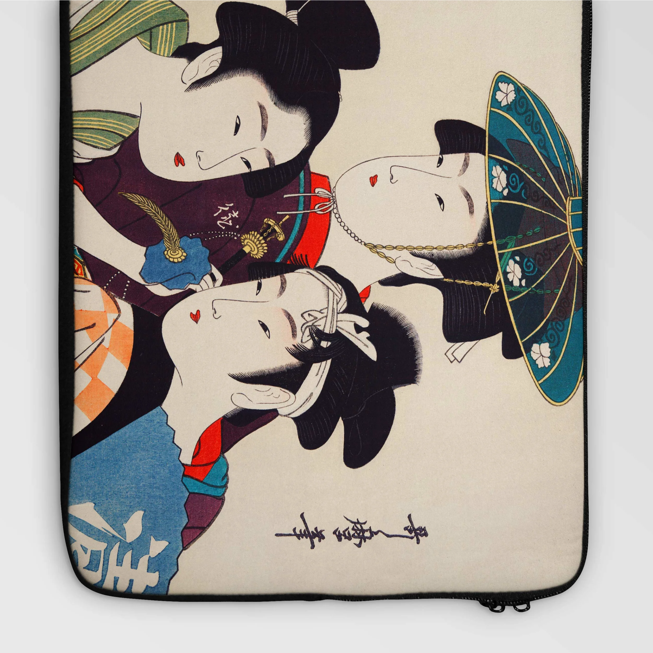 Three Young Men or Women - Utamaro Laptop Sleeve Computer Covers & Skins