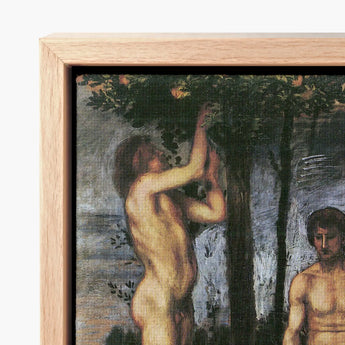 Three Youths Under Orange Trees - Hans Von Marées Fine Art Print / Canvas Framed Classical Painting Two Nude Figures, Prints