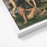 Three Youths Under Orange Trees - Hans Von Marées Fine Art Print / Canvas White Framed Classical Painting Nude Figures, Prints