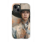 Thuanthong - Trans Thai Cowboy Iphone Case, 13 Mini / Matte, Phone Case Portrait Young Asian Person Wide-brimmed Hat