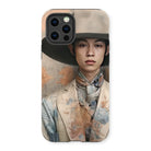 Thuanthong - Trans Thai Cowboy Iphone Case, 13 Pro / Matte, Phone Case Stylized Portrait Young Person Wide-brimmed Hat