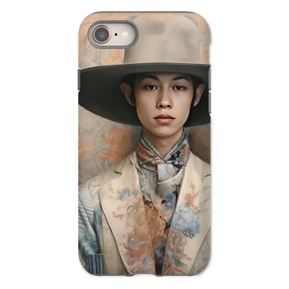 Thuanthong - Trans Thai Cowboy Iphone Case, 8 / Matte, Phone Case Portrait Young Asian Man Wide-brimmed Hat
