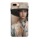 Thuanthong - Trans Thai Cowboy Iphone Case, 8 Plus / Matte, Phone Case Portrait Person Wide-brimmed Hat Floral Patterned