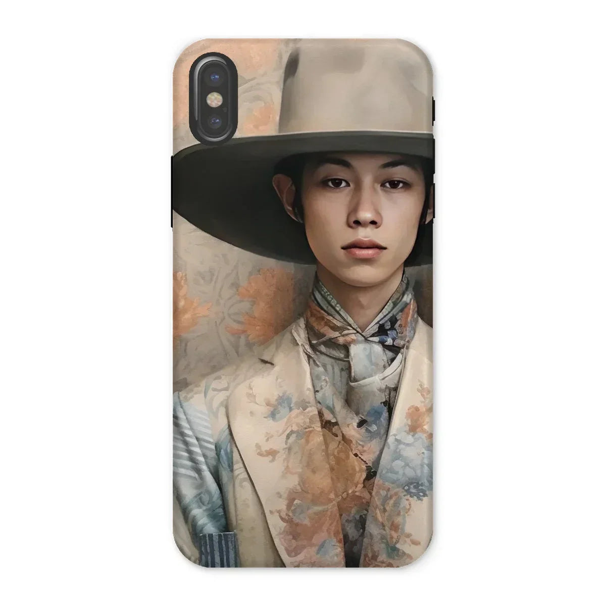 Thuanthong - Trans Thai Cowboy Iphone Case, x / Matte, Phone Case Portrait Young Asian Man Wide-brimmed Hat
