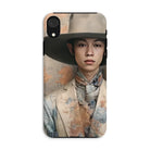 Thuanthong - Trans Thai Cowboy Iphone Case, Xr / Matte, Phone Case Portrait Young Asian Person Wide-brimmed Hat