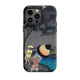 Thunderstorm at Tateishi - Takahashi Shōtei Iphone Case, 14 Pro Max / Matte, Japanese Art Phone Case