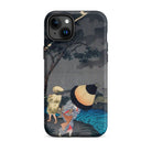 Thunderstorm at Tateishi Takahashi Shōtei Iphone Case, 15 Plus / Matte, Iphone Case Japanese Art