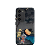 Thunderstorm at Tateishi - Takahashi Shōtei Phone Case Samsung Galaxy S23 / Matte Black Phone Case Traditional Japanese Woodblock Print
