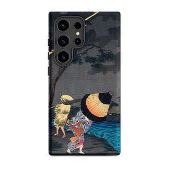 Thunderstorm at Tateishi - Takahashi Shōtei Phone Case, Samsung Galaxy S24 Ultra / Matte, Mobile Cases, Toby Leon