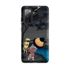 Thunderstorm at Tateishi Takahashi Shōtei Samsung Case, Galaxy S20 Fe / Matte, Black Smartphone Case Traditional Japanese Art Print People