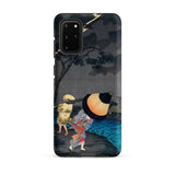 Thunderstorm at Tateishi - Takahashi Shōtei Samsung Case, Galaxy S20 Plus / Matte, Phone Case Japanese Ukiyo-e Woodblock Print Figures Storm