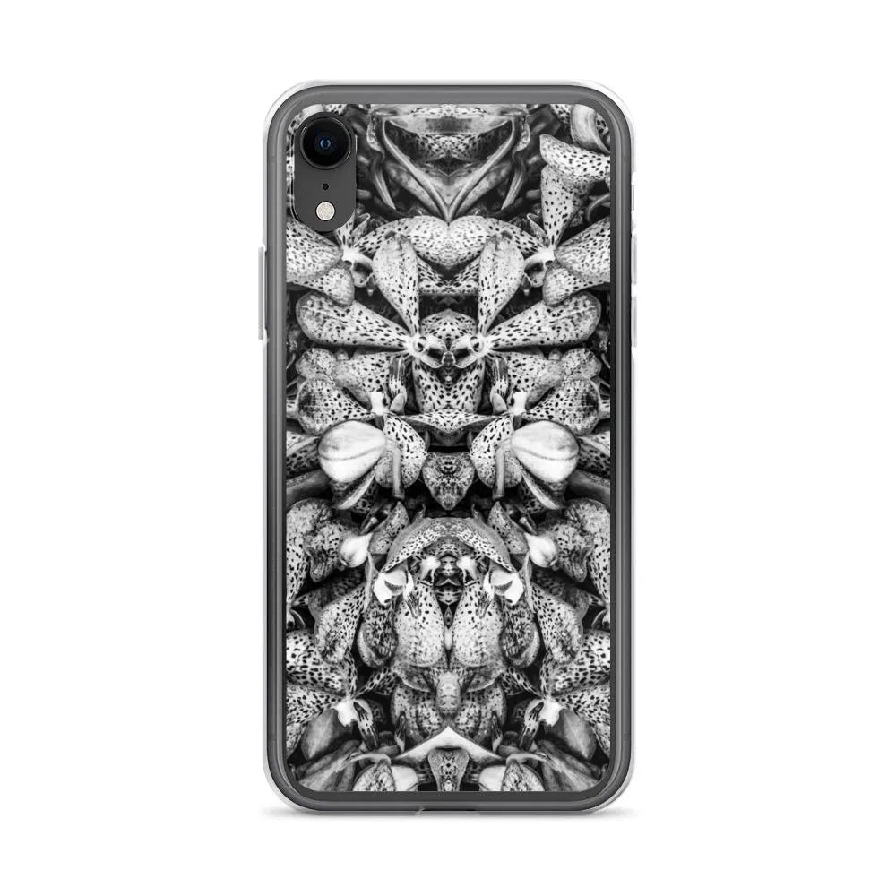 Tickled Pink² Floral Iphone Case - Black And White - Iphone Xr - Mobile Phone Cases - Aesthetic Art