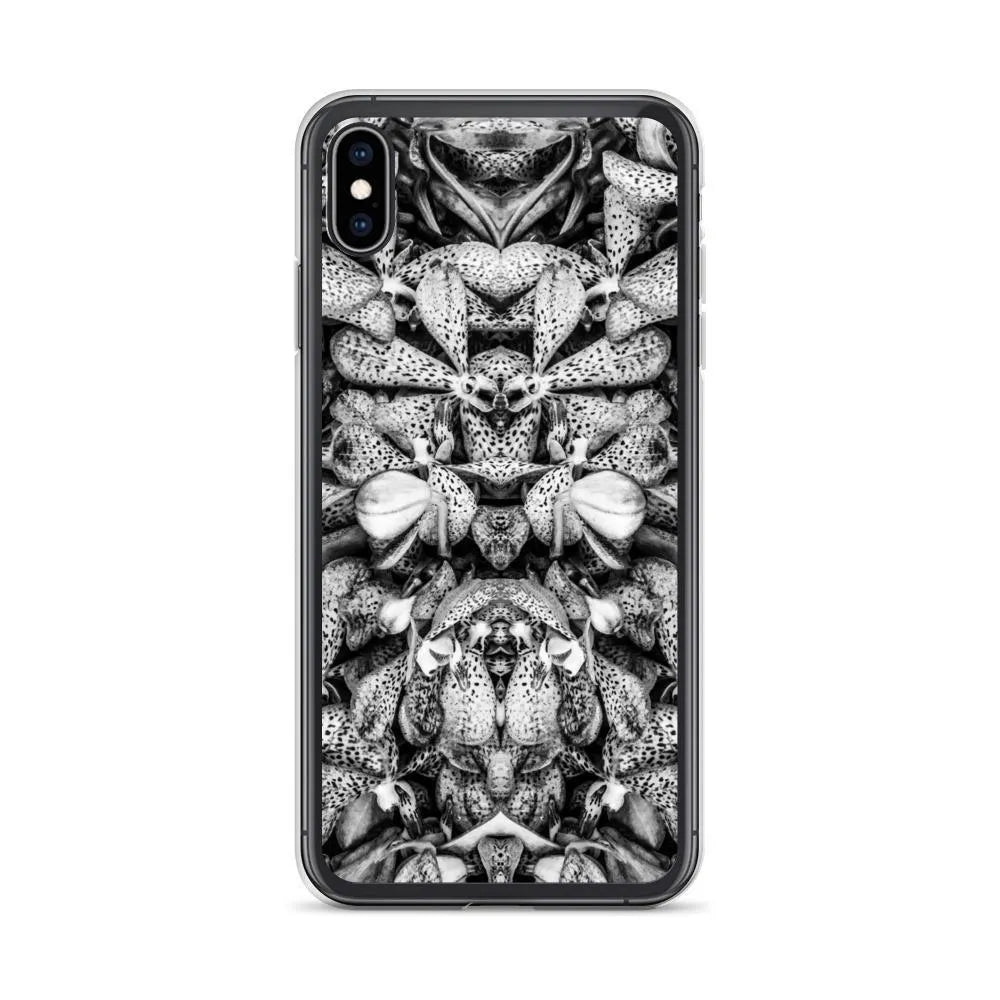 Tickled Pink² Floral Iphone Case - Black And White - Iphone Xs Max - Mobile Phone Cases - Aesthetic Art