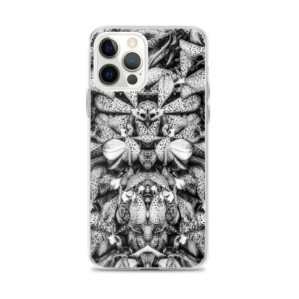 Tickled Pink² Floral Iphone Case - Black And White - Iphone 12 Pro Max - Mobile Phone Cases - Aesthetic Art