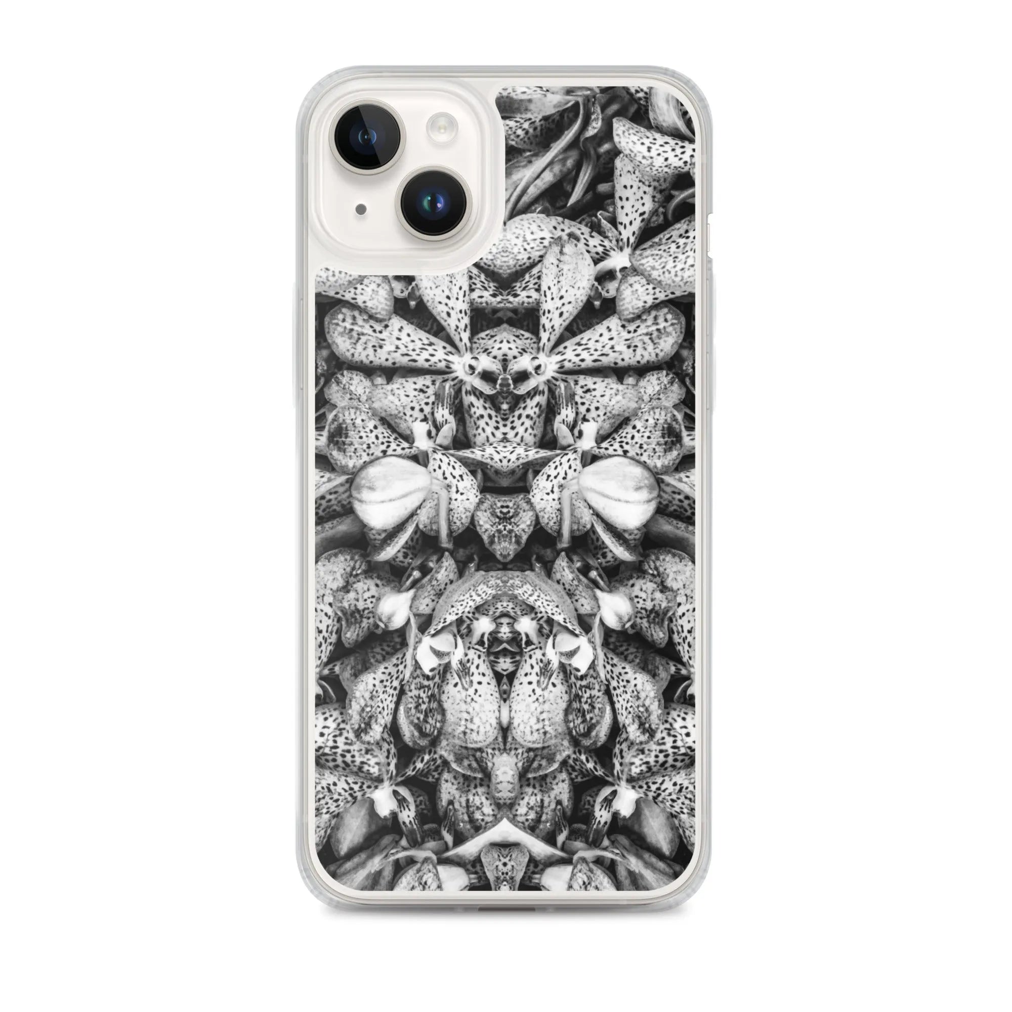 Tickled Pink² Floral Iphone Case - Black And White - Iphone 14 Plus - Mobile Phone Cases - Aesthetic Art
