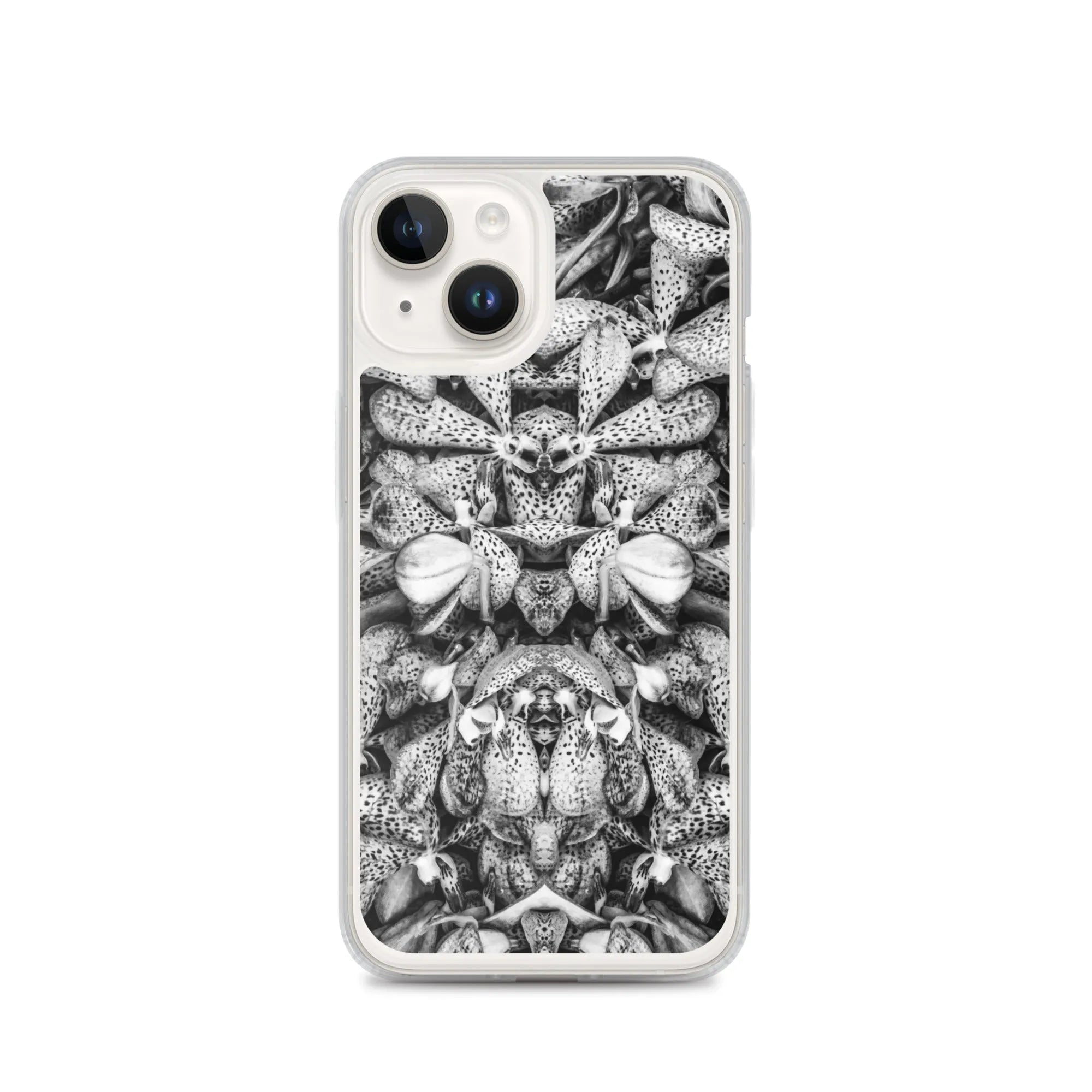 Tickled Pink² Floral Iphone Case - Black And White - Iphone 14 - Mobile Phone Cases - Aesthetic Art