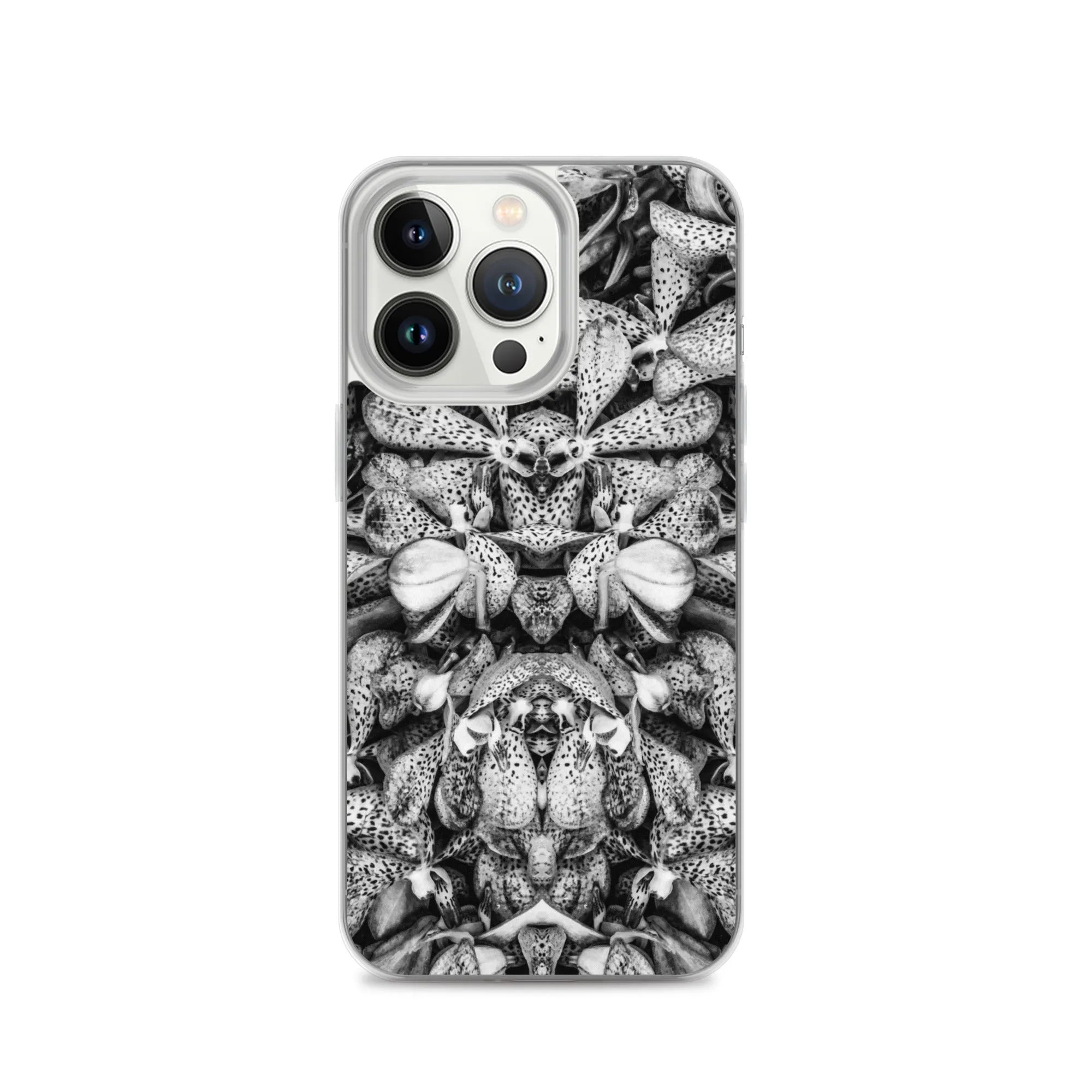 Tickled Pink² Floral Iphone Case - Black And White - Iphone 13 Pro - Mobile Phone Cases - Aesthetic Art
