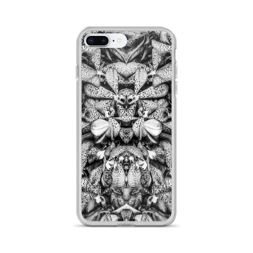 Tickled Pink² Floral Iphone Case - Black And White - Iphone 7 Plus/8 Plus - Mobile Phone Cases - Aesthetic Art