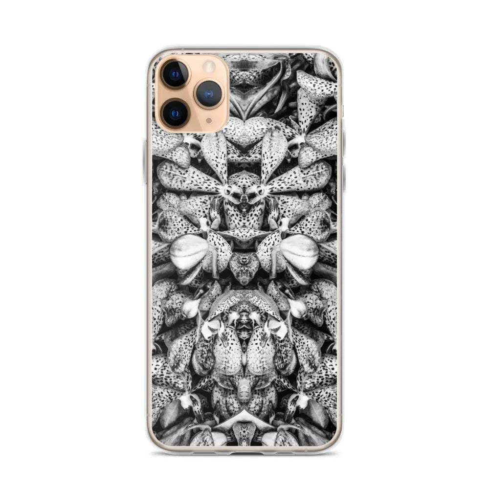 Tickled Pink² Floral Iphone Case - Black And White - Iphone 11 Pro Max - Mobile Phone Cases - Aesthetic Art
