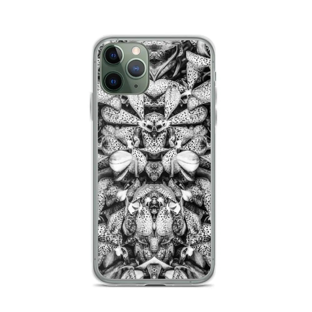 Tickled Pink² Floral Iphone Case - Black And White - Iphone 11 Pro - Mobile Phone Cases - Aesthetic Art