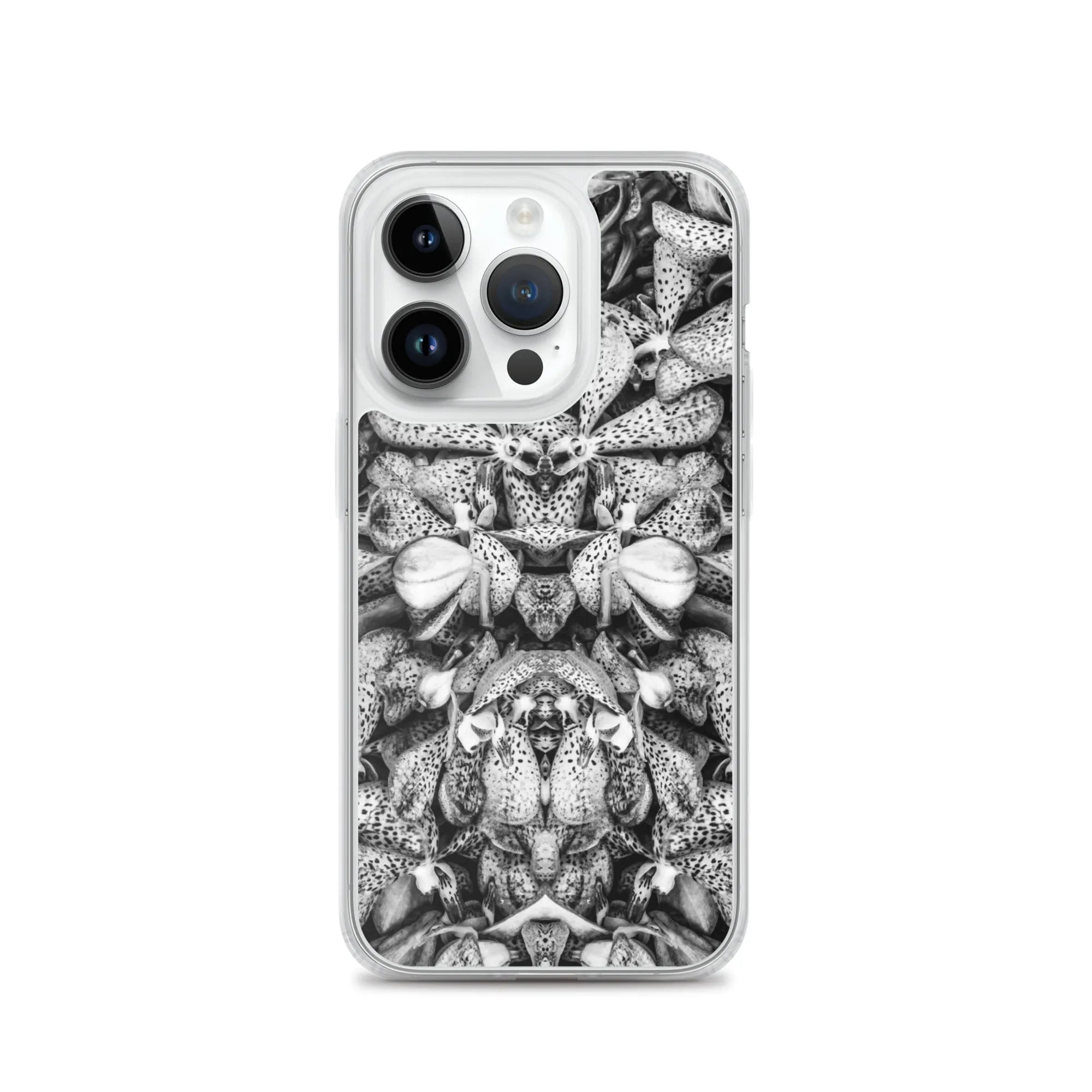 Tickled Pink² Floral Iphone Case - Black And White - Iphone 14 Pro - Mobile Phone Cases - Aesthetic Art