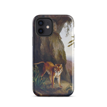 Tiger in a Cave - Jacques-laurent Agasse Iphone Case, 12 / Gloss, Mobile Phone Cases, Toby Leon