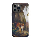 Tiger in a Cave - Jacques-laurent Agasse Iphone Case, 13 Pro Max / Matte, Mobile Phone Cases, Toby Leon