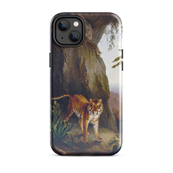 Tiger in a Cave - Jacques-laurent Agasse Iphone Case, 14 Plus / Gloss, Mobile Phone Cases, Toby Leon
