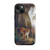 Tiger in a Cave - Jacques-laurent Agasse Iphone Case, 15 Plus / Matte, Mobile Phone Cases, Toby Leon