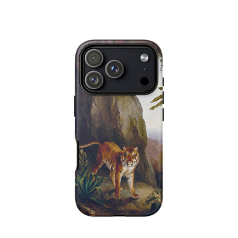 Tiger in a Cave - Jacques-laurent Agasse Iphone Case, 17 Pro / Matte, Mobile Phone Cases, Toby Leon