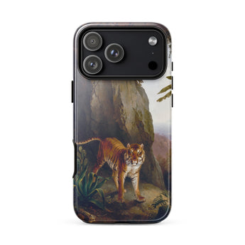 Tiger in a Cave - Jacques-laurent Agasse Iphone Case, 17 Pro Max / Gloss, Mobile Phone Cases, Toby Leon