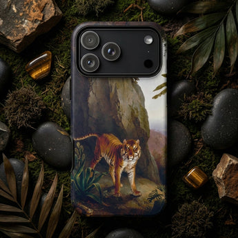 Tiger in a Cave - Jacques-laurent Agasse Iphone Case, Mobile Phone Cases, Toby Leon