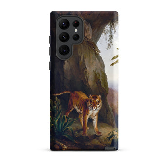 Tiger in a Cave - Jacques-laurent Agasse Phone Case, Samsung Galaxy S22 Ultra / Matte, Mobile Cases, Toby Leon